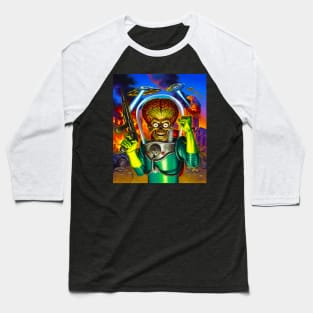 Mars Attacks // 80s sci fi Baseball T-Shirt